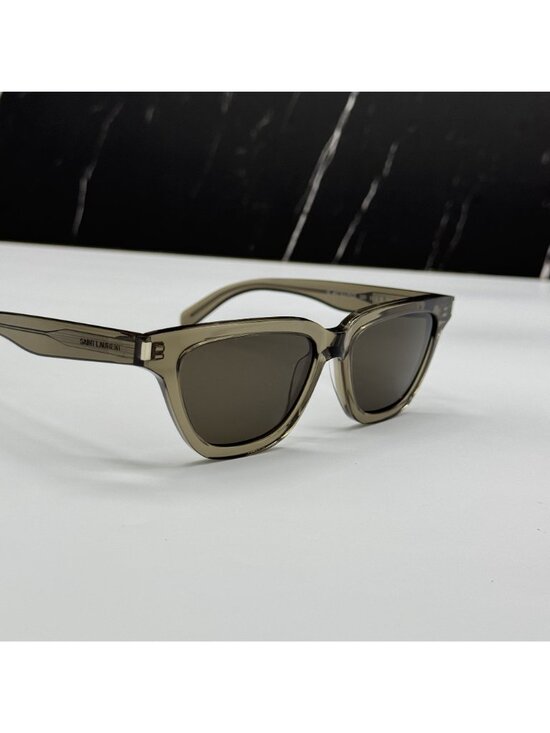 Saint Laurent SL462 SULPI 020 Brown Cat Eye Sunglasses main image 4